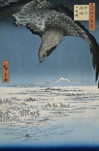 Jumantsubo-sletten i Susaki nær Fukagawa, 1857 (fargetresnitt)