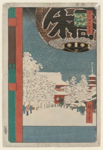 Kinryuzan Temple, Asakusa, fra serien One Hundred Famous Views of Edo av Utagawa Hiroshige