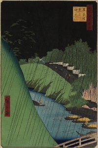 Konfucius-tempelet nær Sho_hei Bridbe over Kanda-elven, september 1857