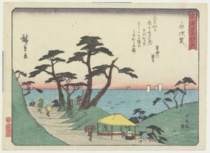 Utsikten over Shiomi Hill i Shirosuga, 1837-1844