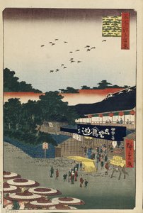 Ueno Yamashita ett hundre kjente utsikter over Edo, 1856–1858 av Utagawa Hiroshige