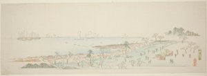 View of Goten Hill (Gotenyama no zu), fra serien "Thirteen Views of the Environs of Edo" av Utagawa Hiroshige