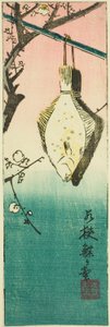 Wakasa, seksjon av ark nr. 10 fra serien "Cutout Pictures of the Provinces (Kunizukushi harimaze zue)" av Utagawa Hiroshige