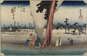 Vinterscene, Hamamatsu, ca. 1833