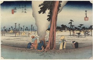 Vinterscene, Hamamatsu, ca. 1833