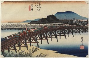 Yahagi B Ri dge, Okazaki, ca. 1833