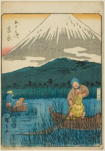 Yoshihara, fra seriens "fifty-three S tachi-lyd "of te urbanity" (Goshuyama neste) ) av Utagawa Hiroshige