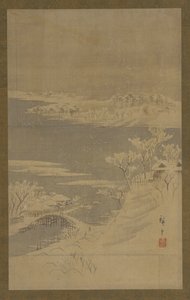 Vinterlandskap, midten av 1800-tallet. av Utagawa Hiroshige II