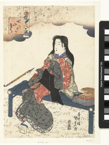 Komachi på graven Sotoba (tittel på objekt) Moderne referanser til de syv Komachi (serietittel) Tosei mitate nana Komachi (serietittel på objekt) av Utagawa Kunisada (I)