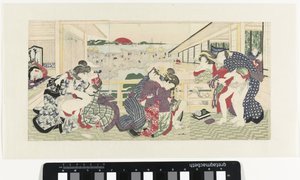 Elsker par på verandaen av Utagawa Kunisada (I)