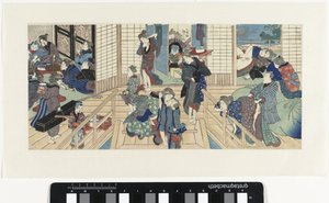 Scener på et bordell av Utagawa Kunisada (I)