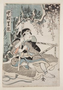 Skuespiller Nakamura Shikan IV som Sen (farget treblokktrykk) av Utagawa Kunisada