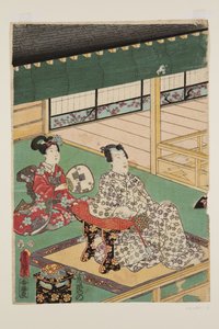 Den femte måneden (Satsuki) (treblokktrykk i farger) av Utagawa Kunisada