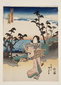Se v av Shirasuka (figur av Shirasuka) av Utagawa Kunisada
