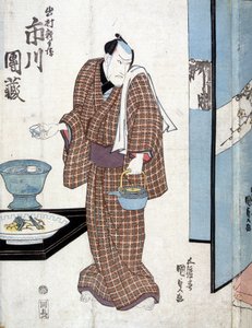 Japanere skal servere te - av Kounisada av Utagawa Kunisada II