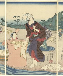 D echo suit til Mari VIE Rin pro Vinci em USA er av Utagawa Kuniyoshi