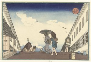Kasumigaseki (tittel på objekt) Kjente steder i Eastern Capital (serietittel) Toto meisho (serietittel på objekt) av Utagawa Kuniyoshi