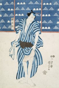 Portrett av Tunagore (treblokktrykk) av Utagawa Kuniyoshi