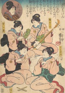 Trykk, 1800-tallet. av Utagawa Kuniyoshi