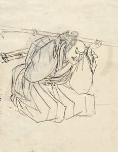 Skisse av Shinano Sakon Tomoyuki von Utagawa Kuniyoshi