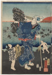 Soloppgang ved Futami Bay av Utagawa Kuniyoshi