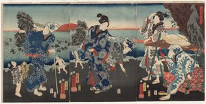 Soloppgang ved Futami Bay av Utagawa Kuniyoshi