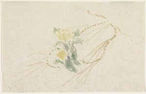 Grein med gule blomster av Utagawa Kuniyoshi