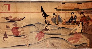 Hei Abba Ficain g. P Hayashi ts av Kuniyoshi Utagawa (v. 1797-1861) av Utagawa Kuniyoshi