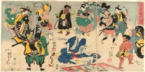 The Extraordinary Phenomenon of the Popular Otsu Picture (Tokini otsue kidai no maremono) av Utagawa Kuniyoshi