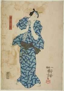 Te Ac og r Ichikawa Dan Juro vi fin som Tsuna av Utagawa Kuniyoshi