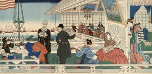 En amerikansk handelsbygning i Yokohama