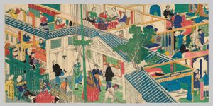 Utenlandsk kjøpmannshus av Utagawa Sadahide