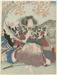 Nakamura Utaemon IV som Oniwakamaru i toneelstuk 
