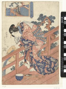 Kurtisan sammenlignet med Koteiken Parodier på de 24 eksemplene på barnlig lydighet (serietittel) Mitate nijushiko no uchi (serietittel på objekt) av Utagawa Sadatora