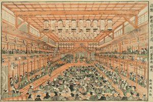 Perspektivbilde av et Kabuki-teater