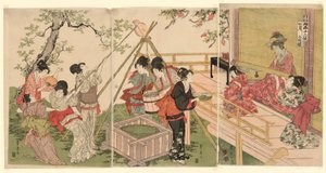 Den syvende måneden, fra serien The Twelve Months av Two Artists (Ryoga juni ko) av Utagawa Toyohiro