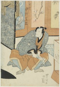 Skuespilleren Nakamura Shikan som Magohachi fra Takenozuka av Utagawa Toyokuni