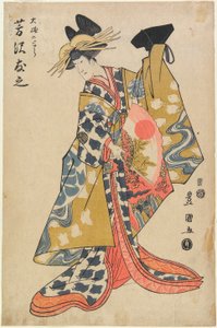 Skuespilleren Yoshizawa Yūshi som Ōiso no Tora av Utagawa Toyokuni