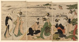 En tur ved havet av Utagawa Toyokuni I