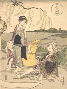 Chofu no Tamagawa, ca. 1789. av Utagawa Toyokuni I