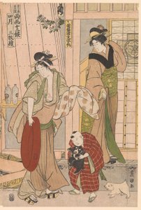 Fourth Month Fishmonger, fra serien Twelve Months Seasonal Signs av Utagawa Toyokuni I