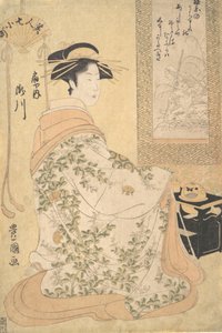 Takigawa fra Ogiya Pleasure House, tidlig på 1800-tallet. av Utagawa Toyokuni I