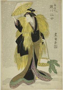 Te Ac og r Segawa Fairy As Shirotae av Utagawa Toyokuni I