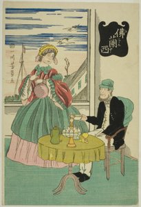 F-kanal (Frankrike) av Utagawa Yoshikazu