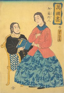 Hollendere, 1860. av Utagawa Yoshitora