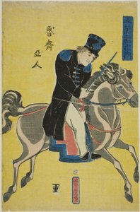 Russian (Roshiajin), fra serien "People of the Five Nations (Gokukoku no uchi)" av Utagawa Yoshitora