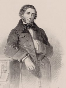 Portrett av pianisten og komponisten Felix Mendelssohn Bartholdy 1809-1847. av V. Guillet