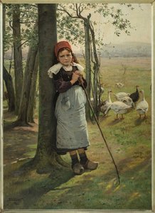Gåsepiken, ca 1885.