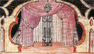 Scenografi for Cosi Fan Tutte av Wolfgang Amadeus Mozart av Vaclav Gottlieb