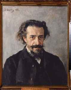 Portrett av komponisten Pavel Ivanovich Blaramberg (1841-1908). Maleri av Valentin Alexandrovich Serov (1865-1911), olje på lerret av Valentin Aleksandrovich Serov